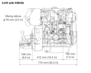 3JH5E Yanmar Marin Dizel Motor 39Hp Mekanik