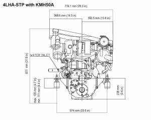 4LHA-STP Yanmar Marin Dizel Motor 240Hp Ticari