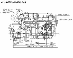 4LHA-STP Yanmar Marin Dizel Motor 240Hp Ticari