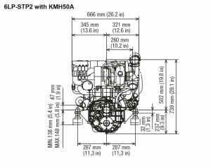 6LPA-STP2 Yanmar Marin Dizel Motor 315Hp Ticari