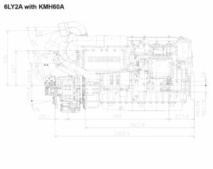 6LY2A-UTP Yanmar Marin Dizel Motor 370Hp Ticari