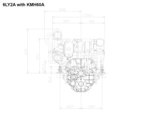6LY2A-STP Yanmar Marin Dizel Motor 440Hp Ticari