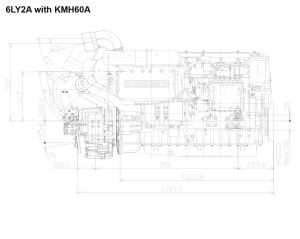 6LY2A-STP Yanmar Marin Dizel Motor 440Hp Ticari