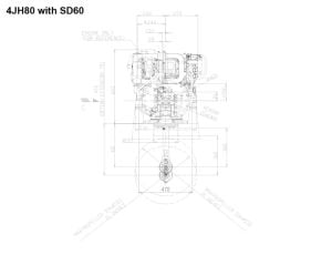 Yanmar Marin Dizel Motor 80Hp 4JH80 + SD60 SailDrive
