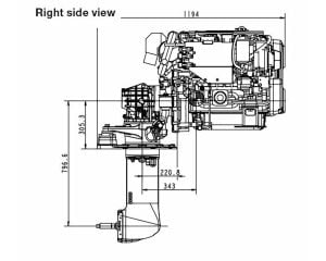 Yanmar Marin Dizel Motor 110Hp 4JH110 + SD15 SailDrive