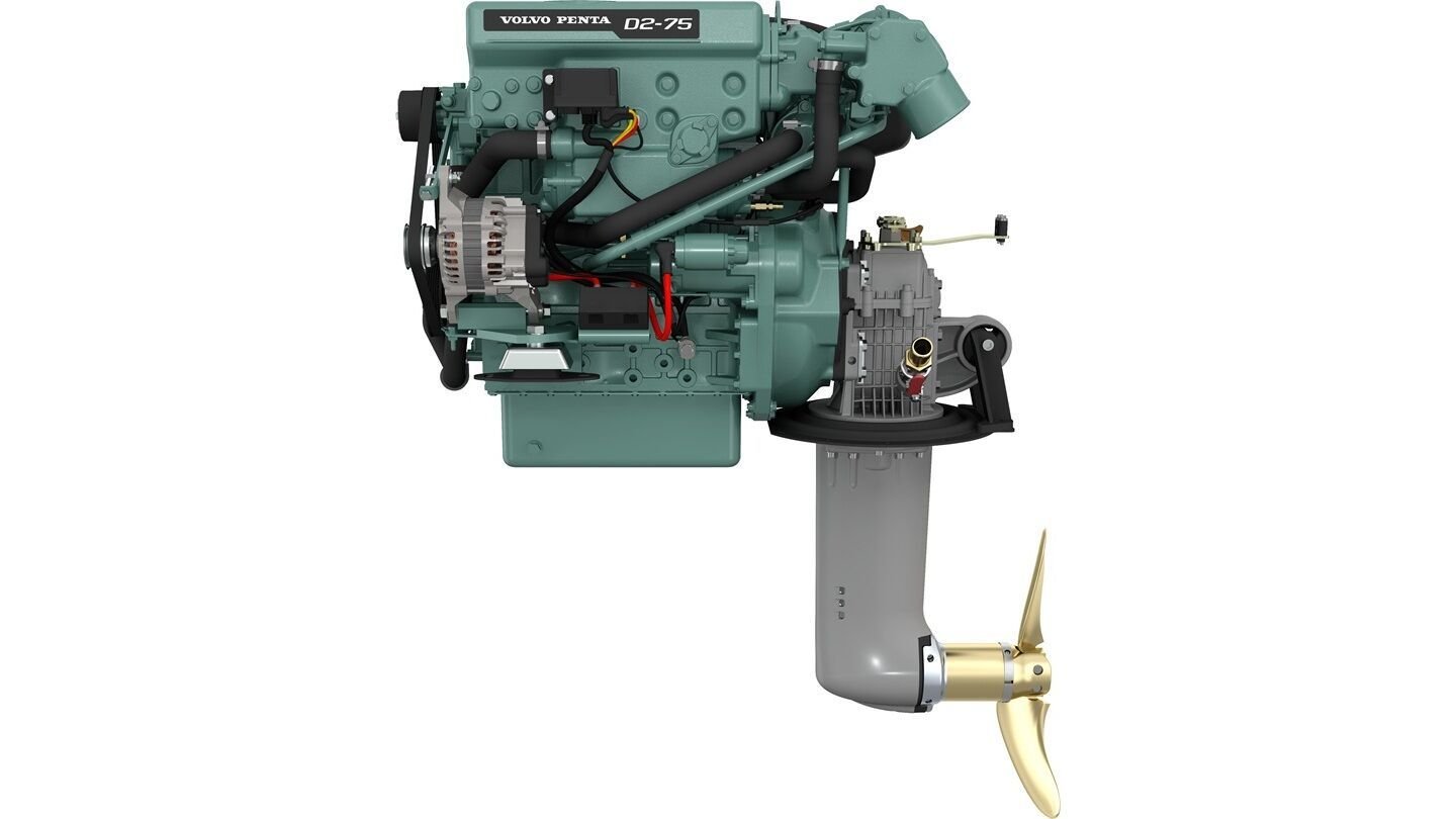 VOLVO PENTA D2-50 MOTOR & S-DRIVE 130S-B